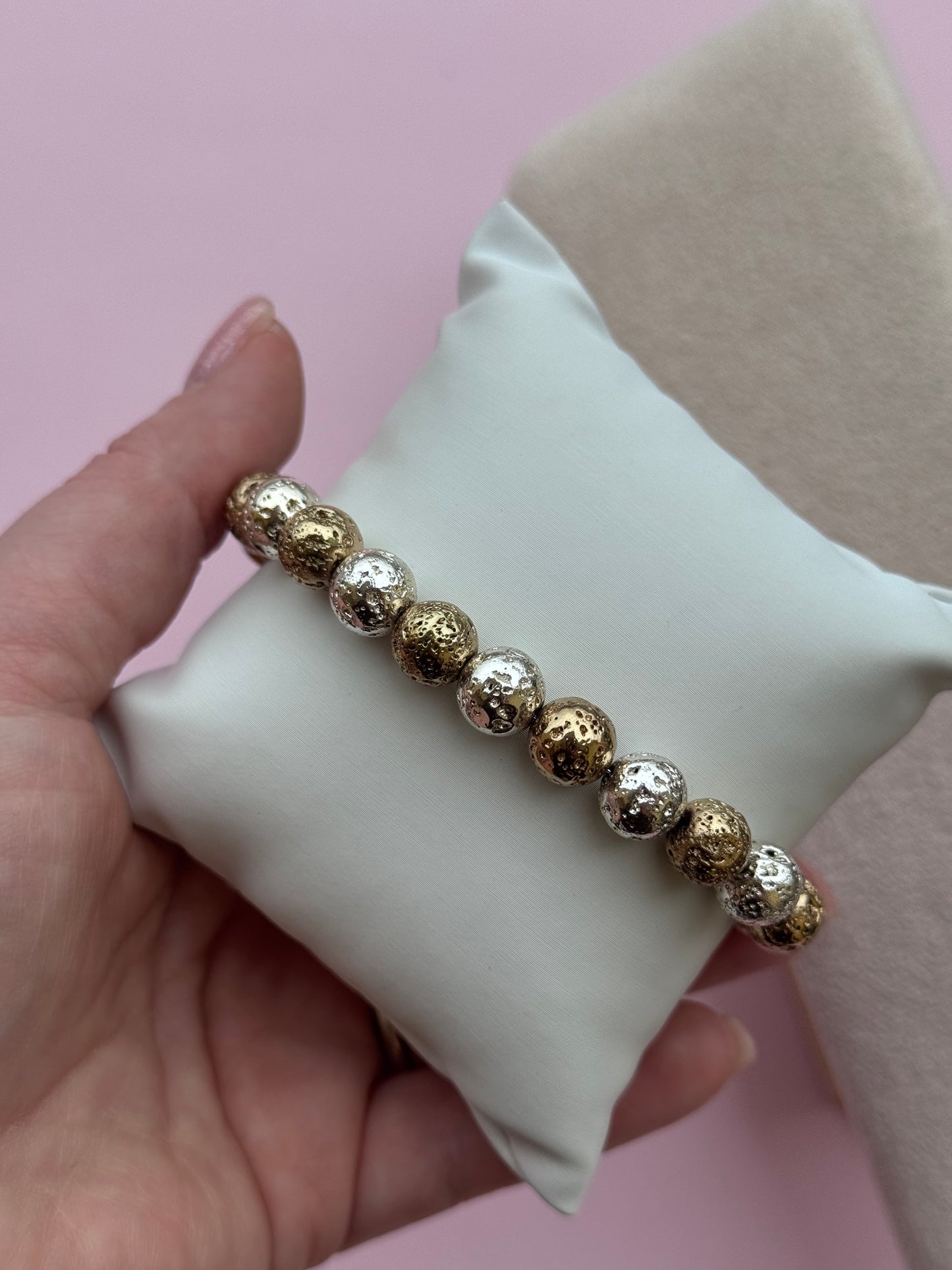 Bracciali sfere martellate
