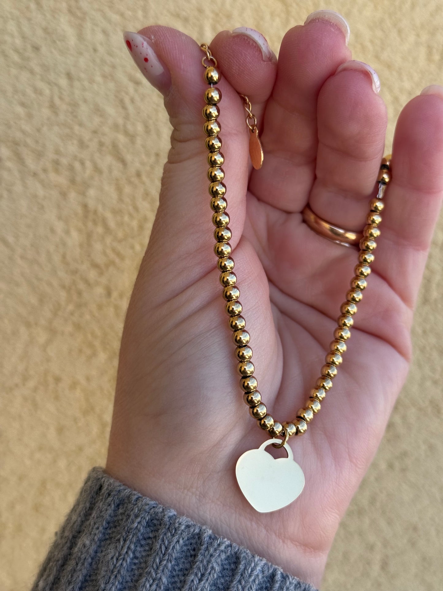 Bracciale sfere di cuore