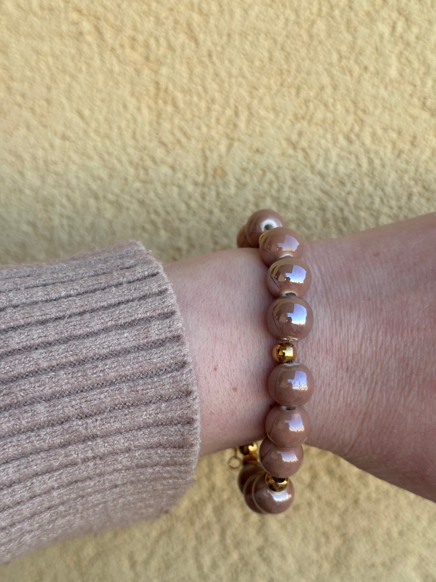 Bracciali sfere ceramica