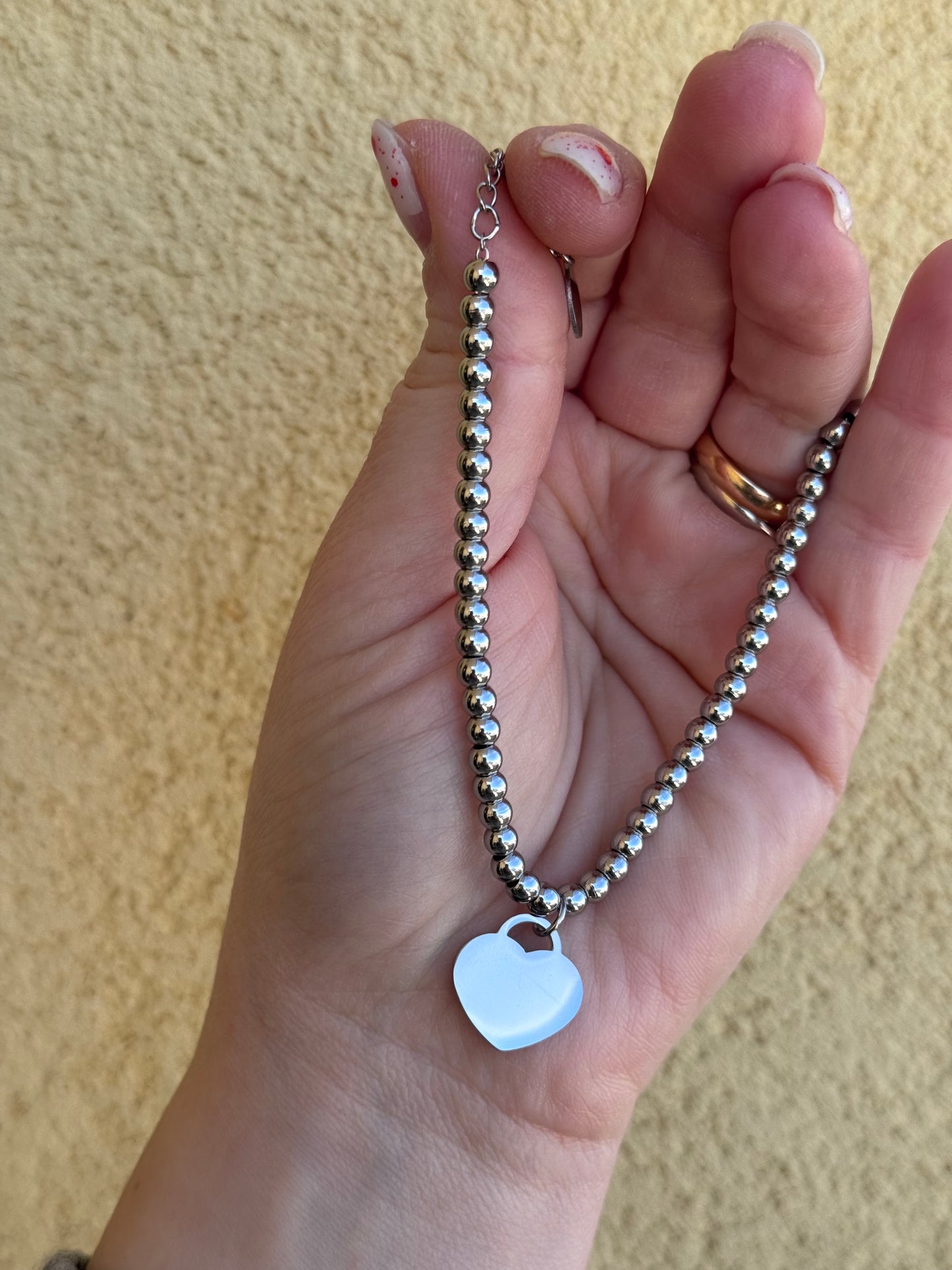 Bracciale sfere di cuore