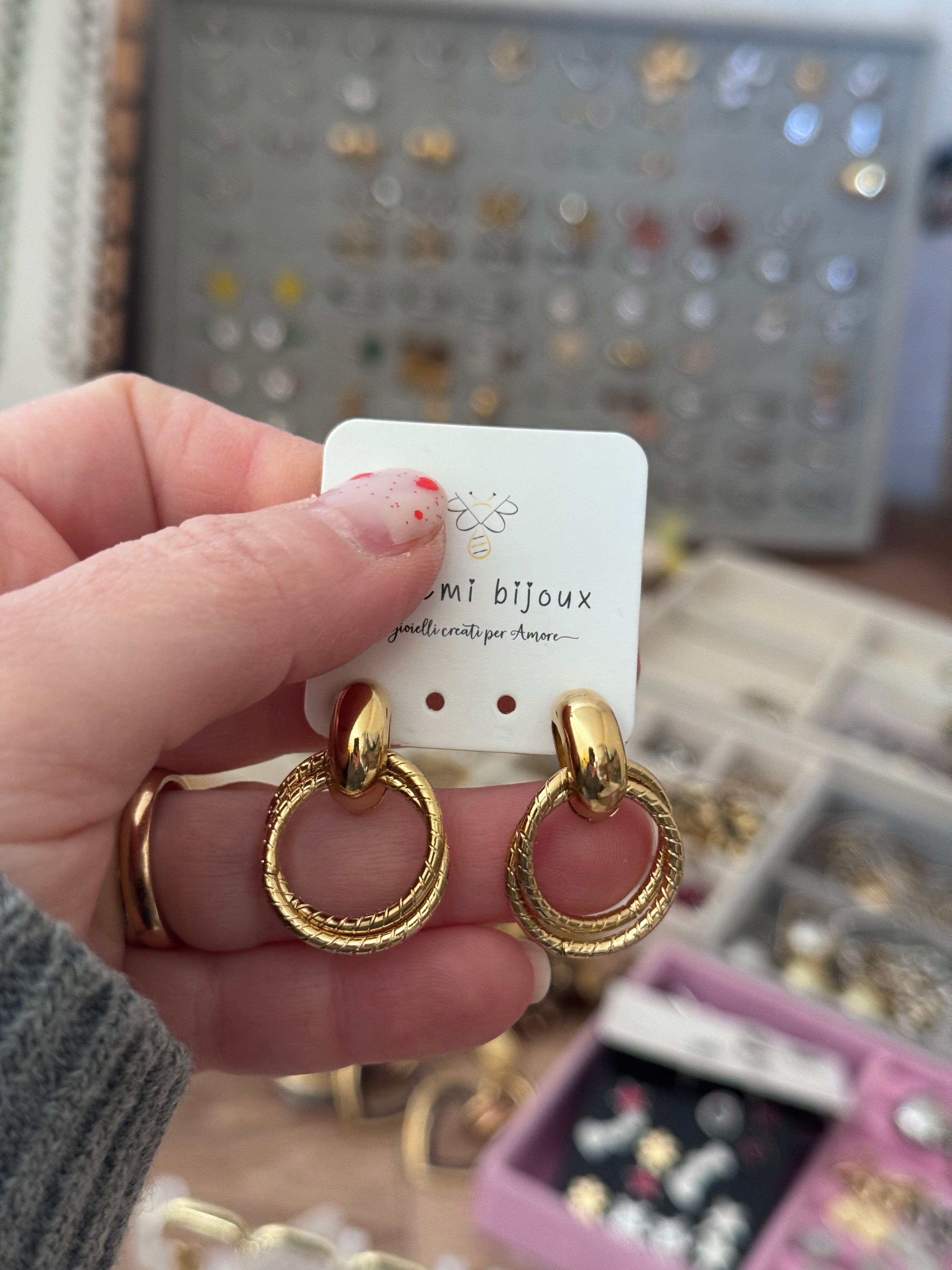 Doppio cerchio pendente