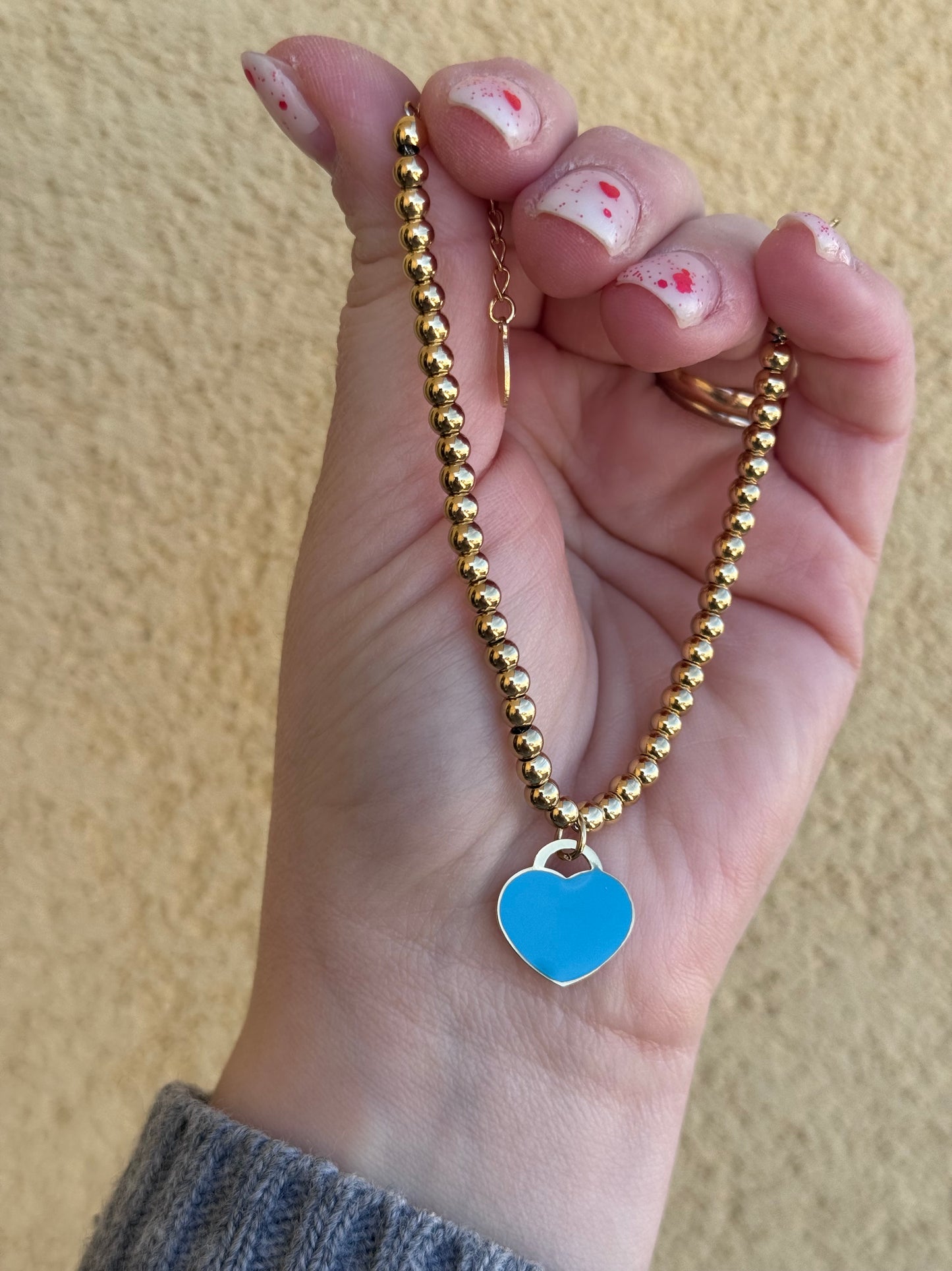 Bracciale sfere di cuore