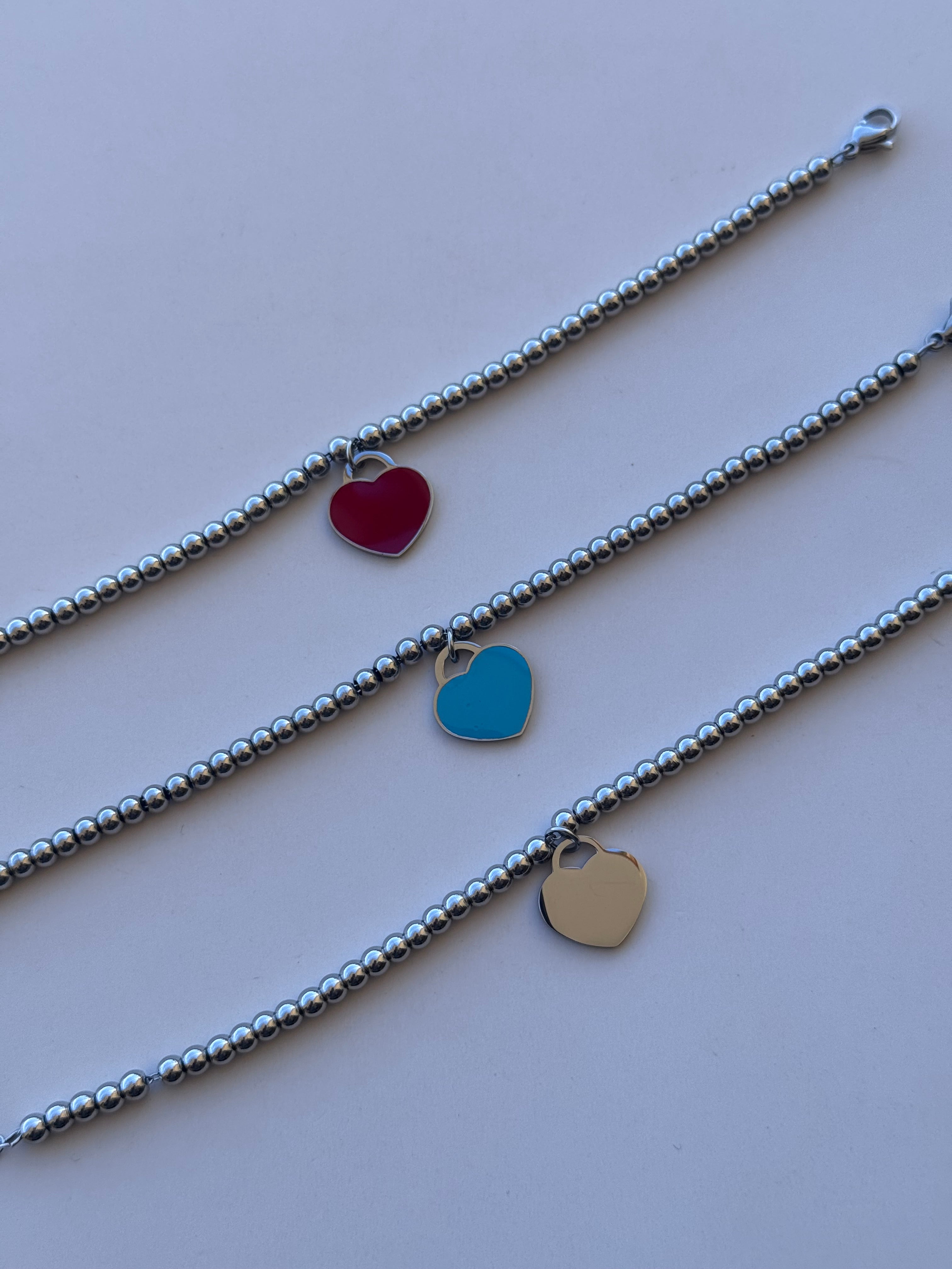 Bracciale sfere di cuore