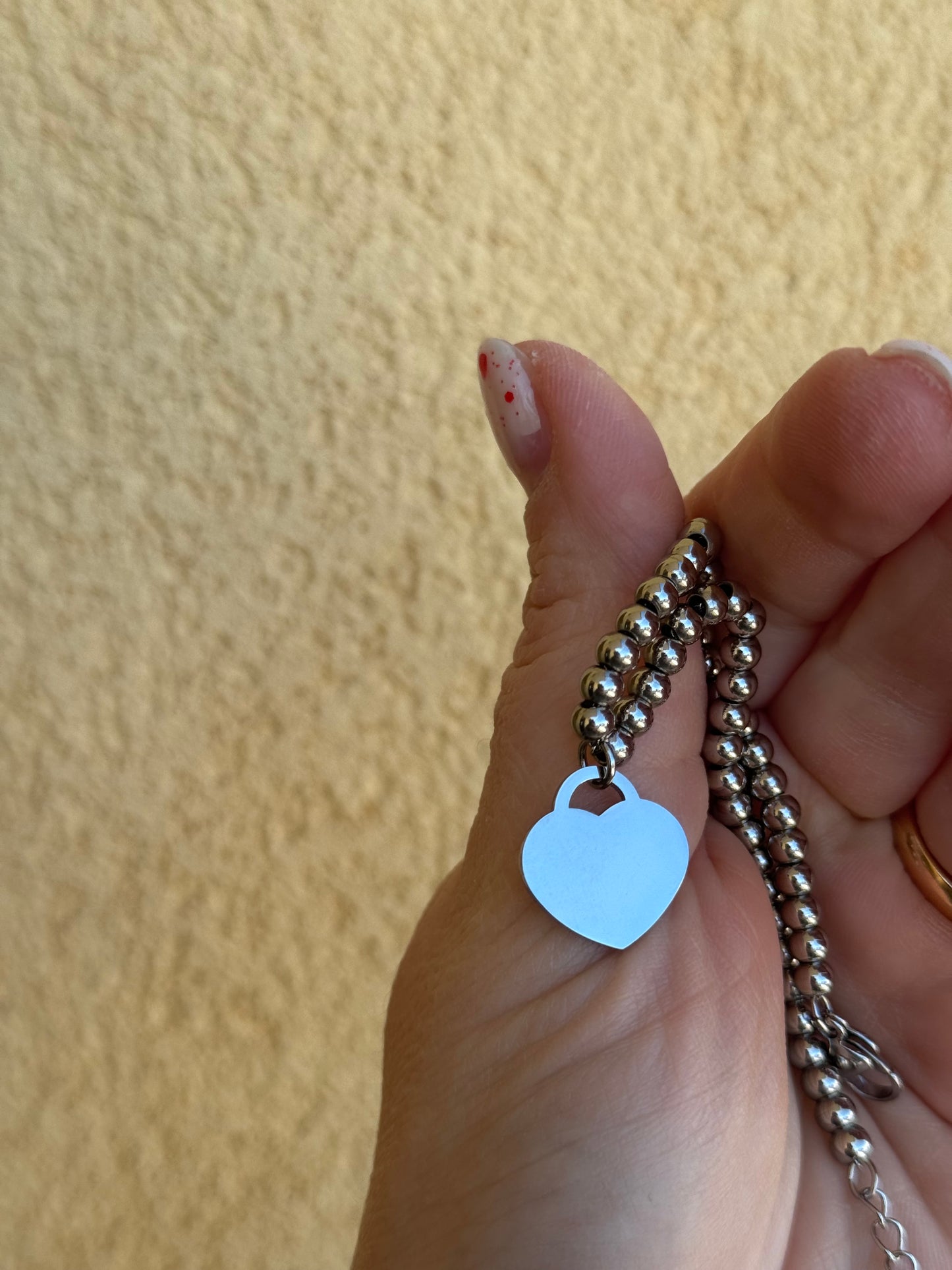 Bracciale sfere di cuore