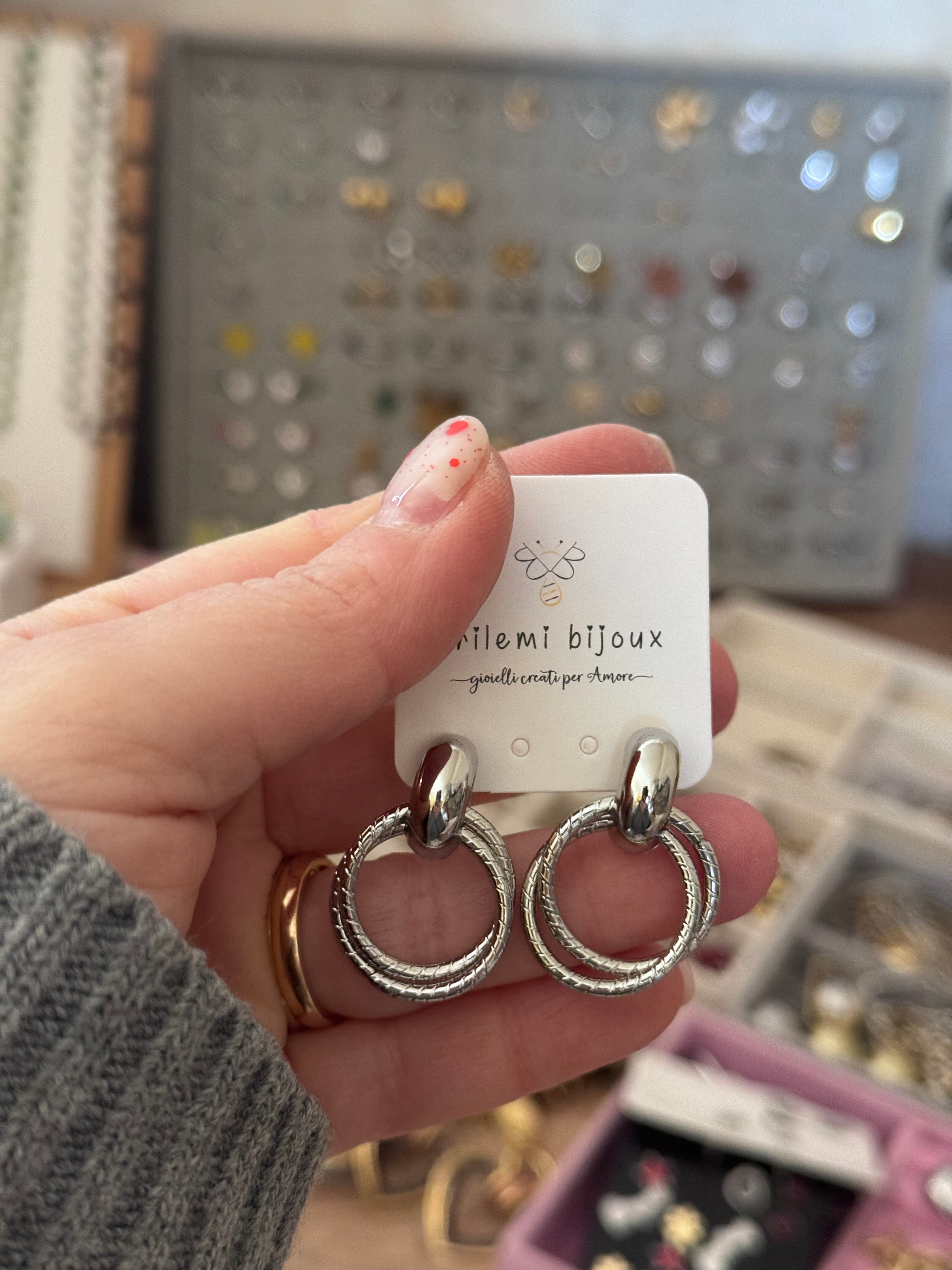 Doppio cerchio pendente