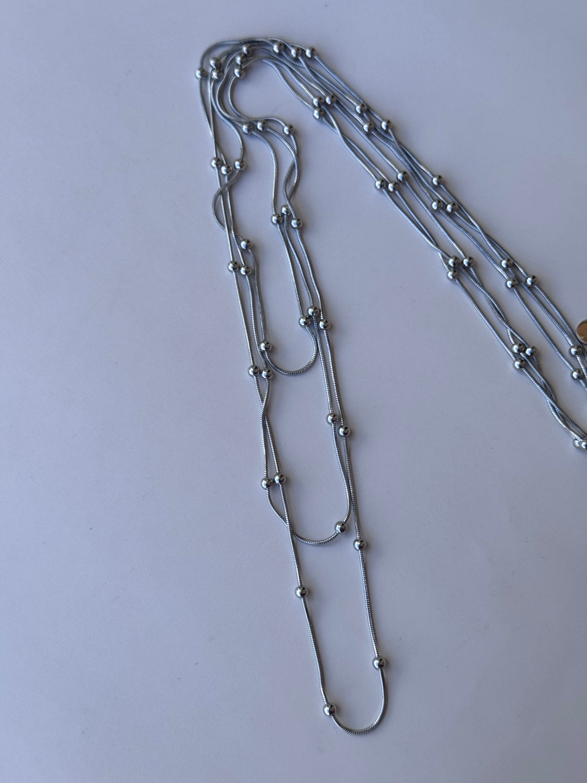 Collana tre giri di sfere