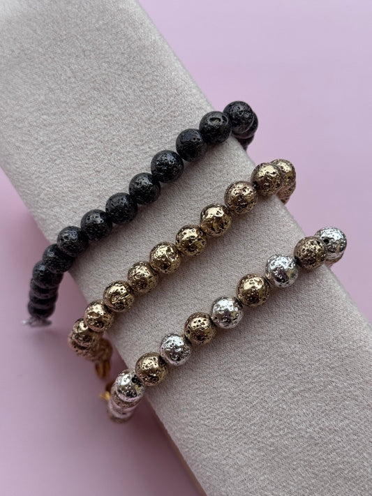 Bracciali sfere martellate