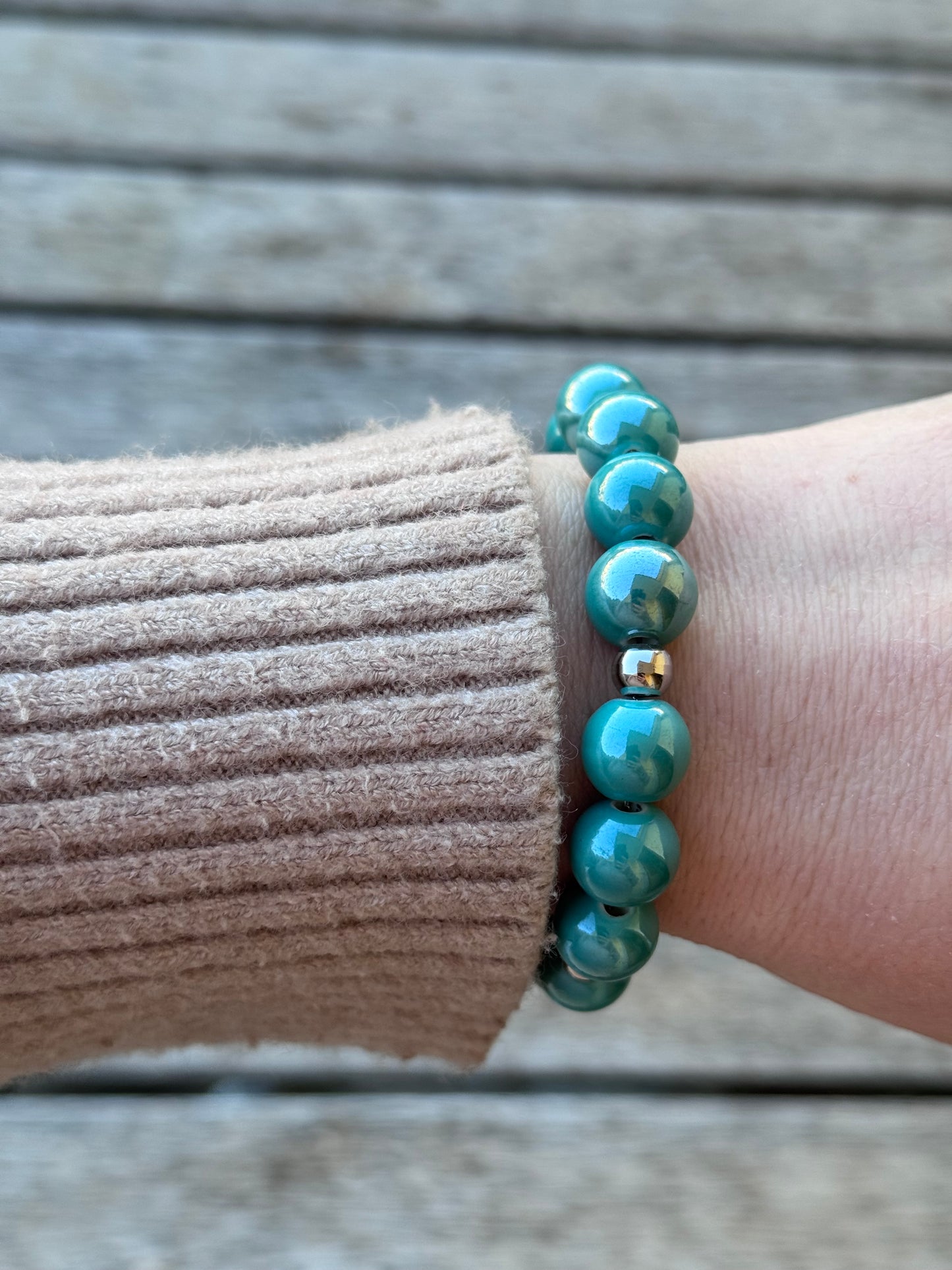 Bracciali sfere ceramica