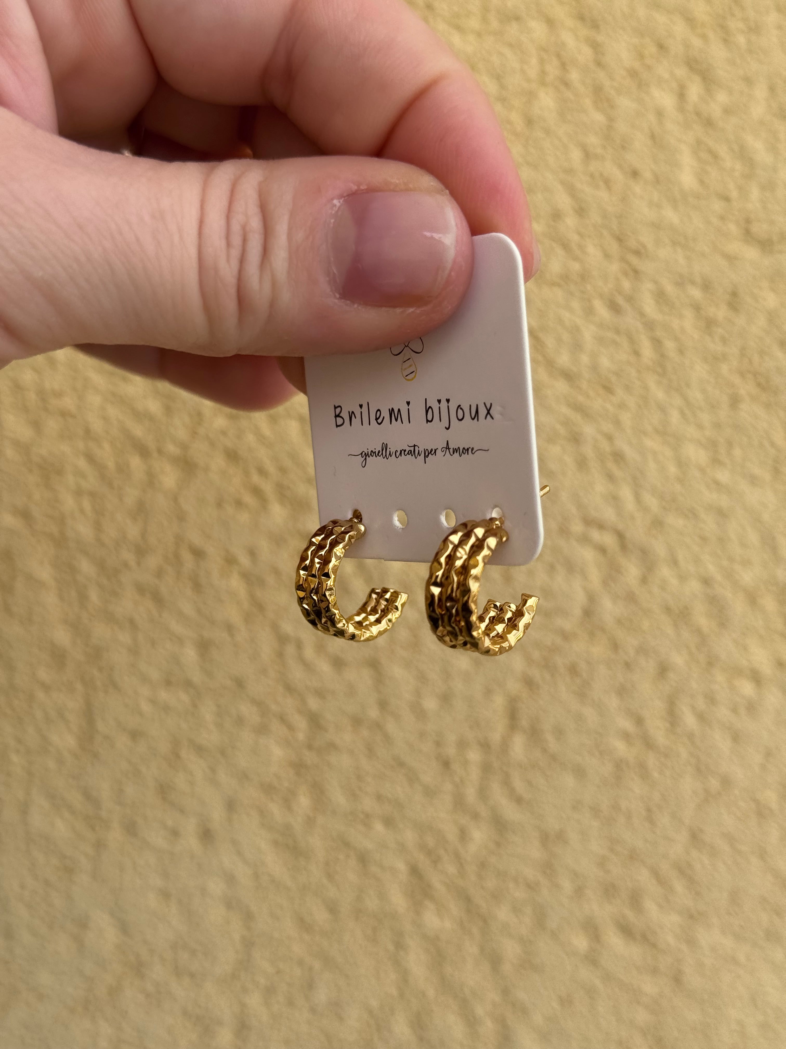 Orecchini doppio brill