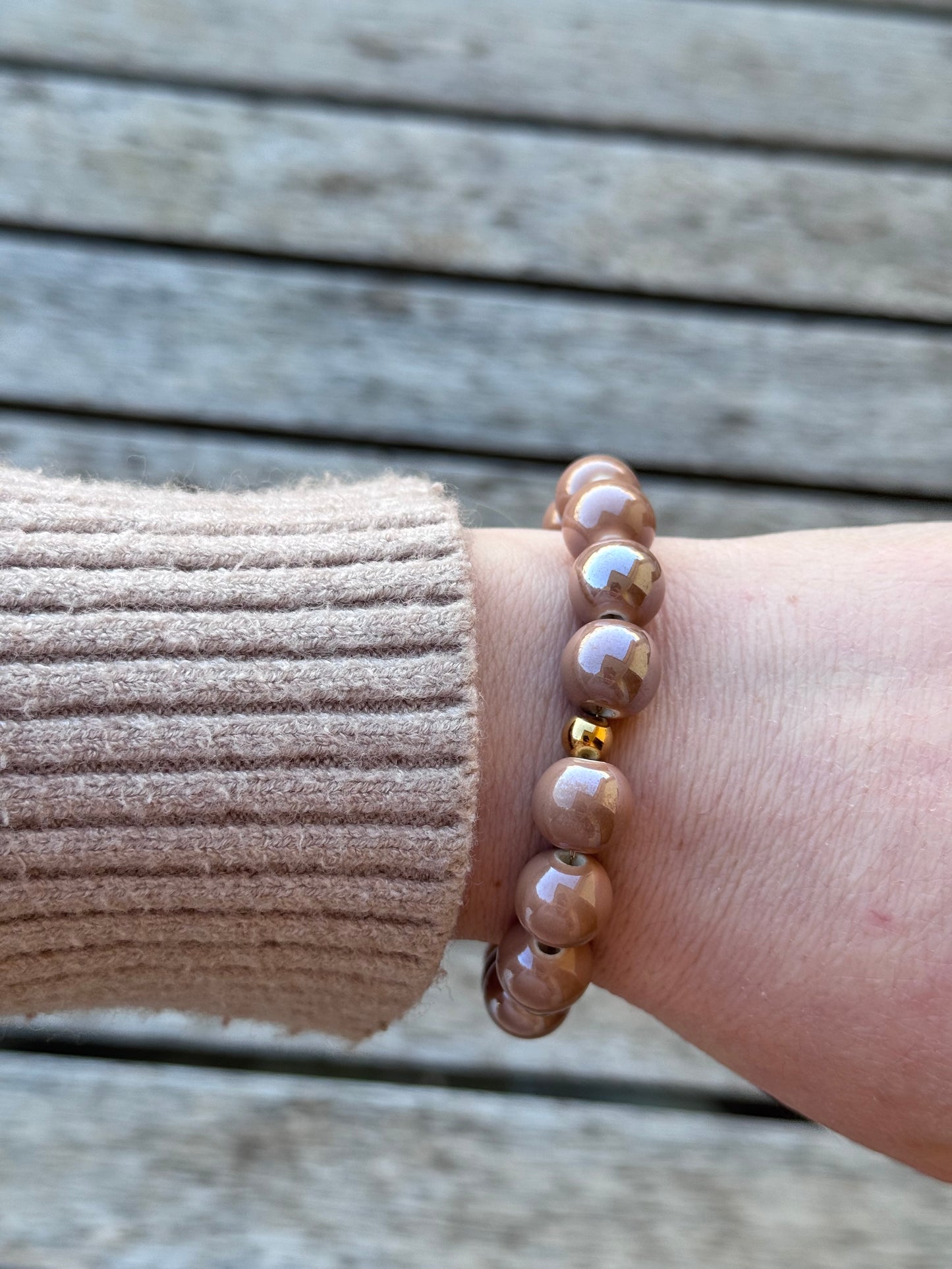 Bracciali sfere ceramica