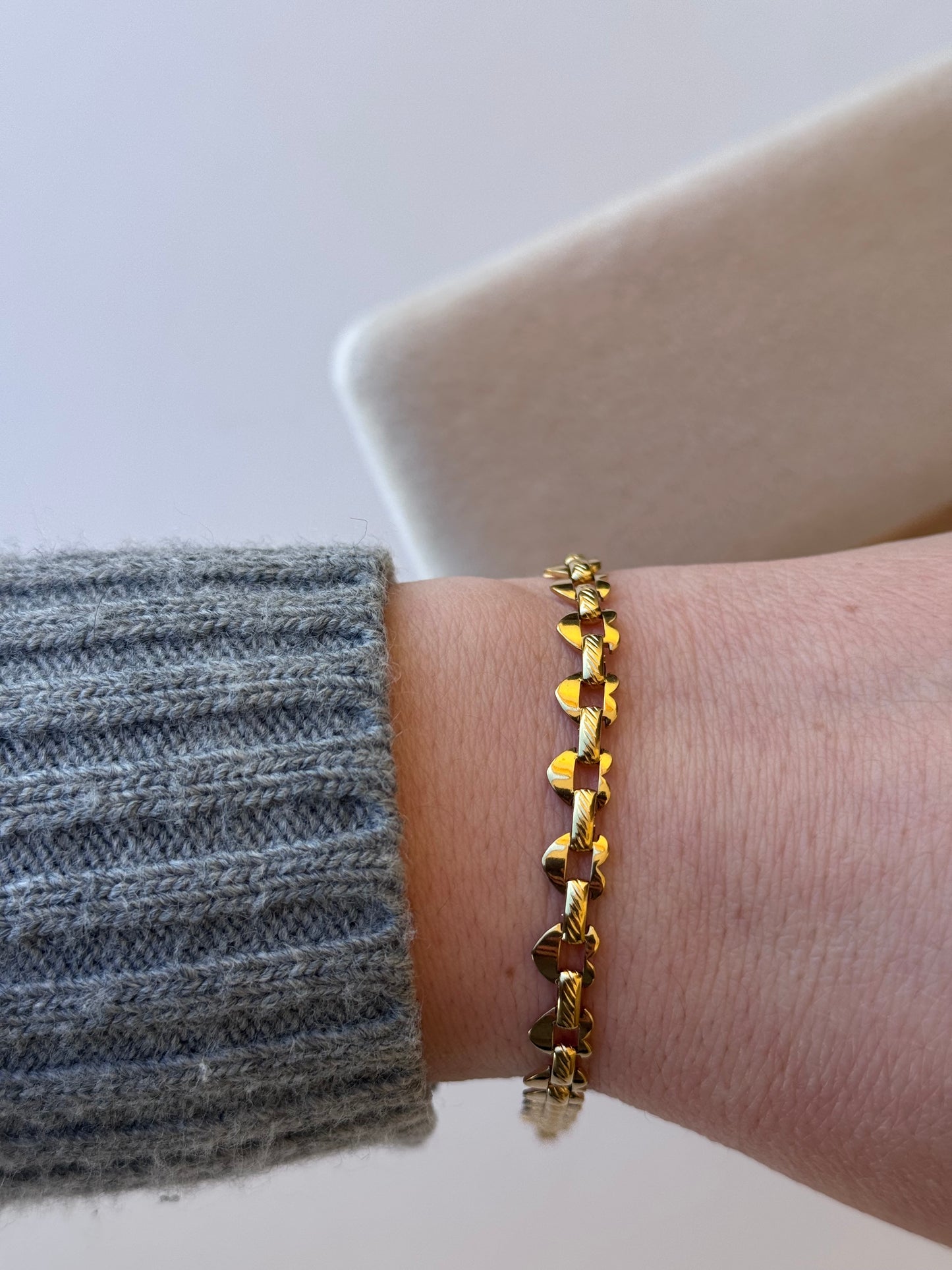 Bracciale cuori Gold