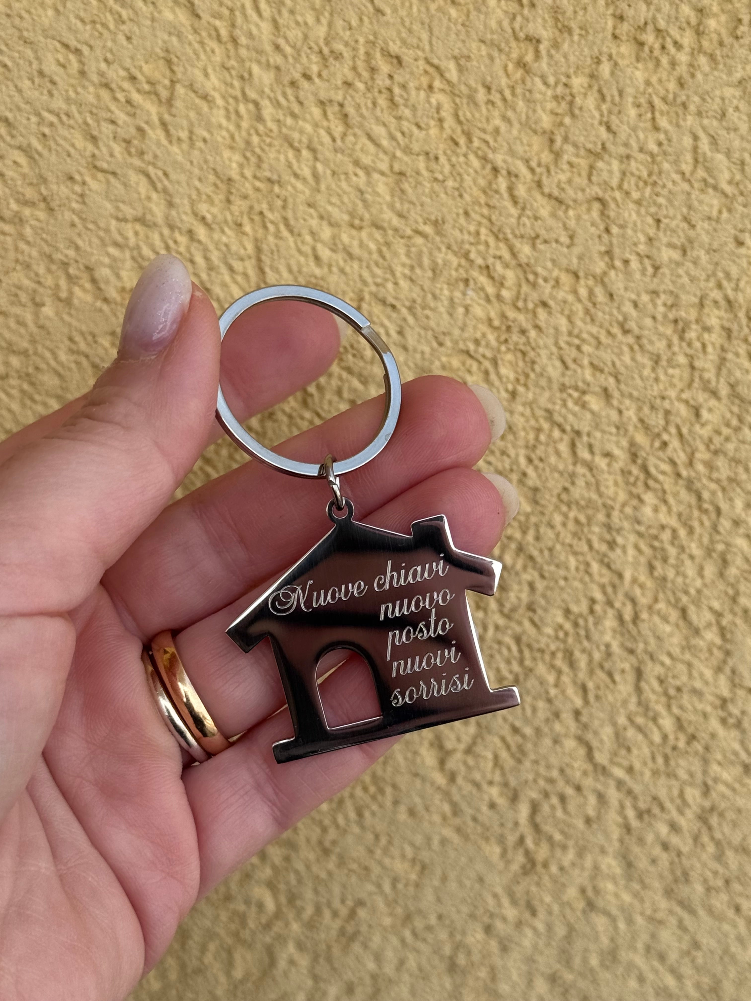 Portachiavi casetta personalizzabile