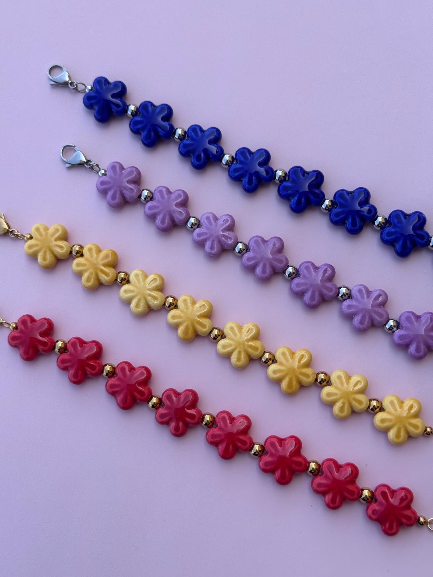 Bracciali fiorì ceramica