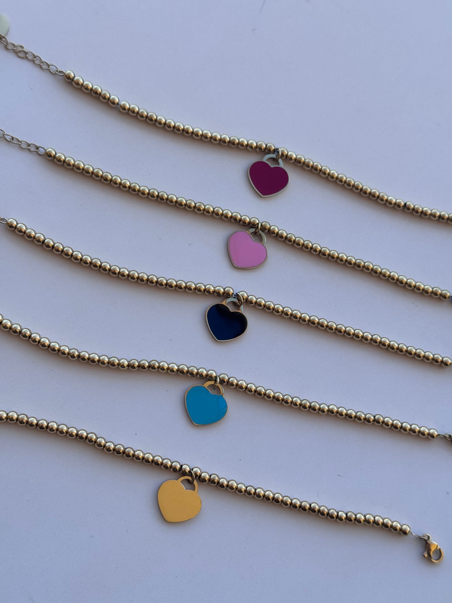 Bracciale sfere di cuore