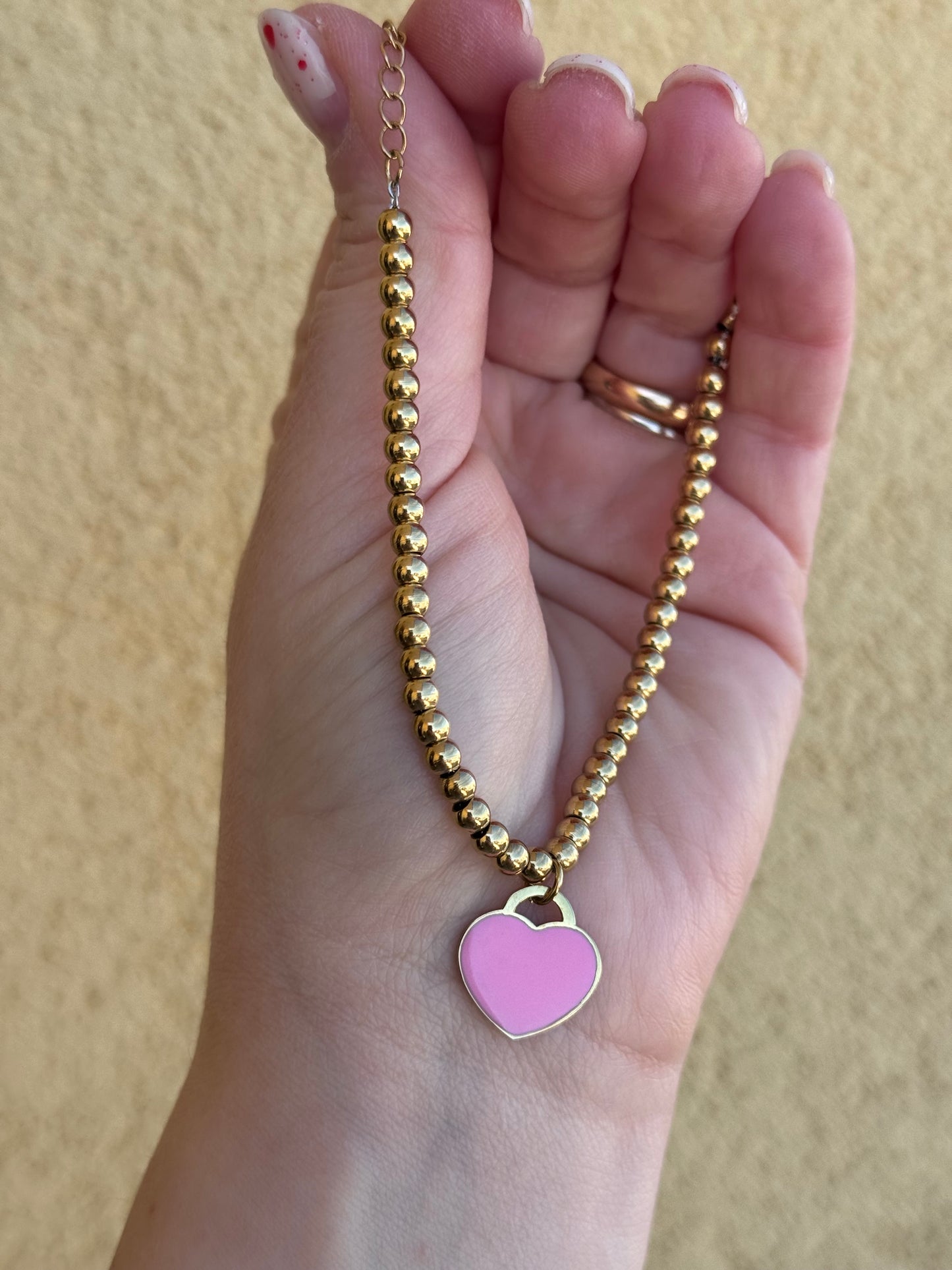 Bracciale sfere di cuore