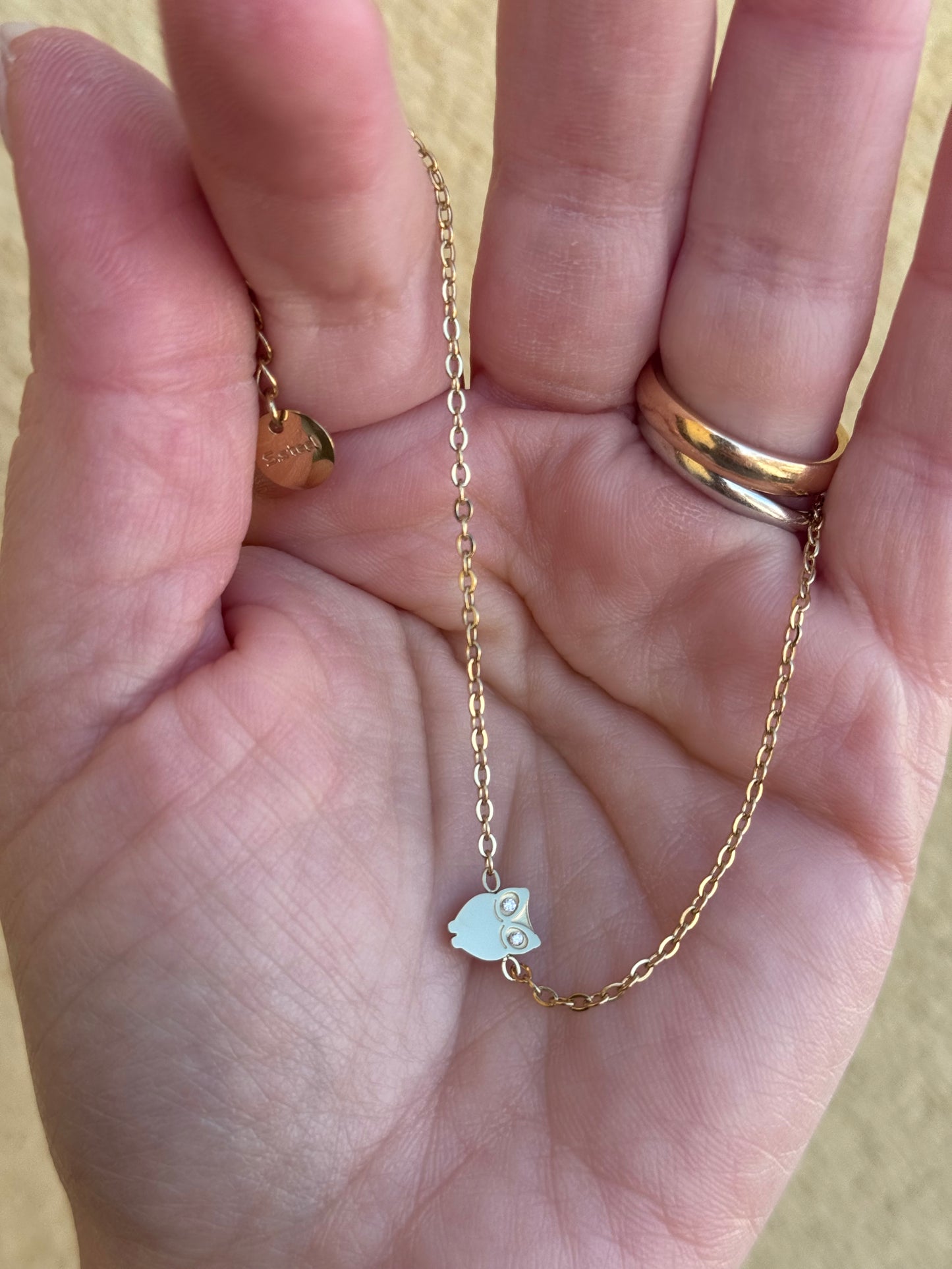 Bracciale gufetto portafortuna