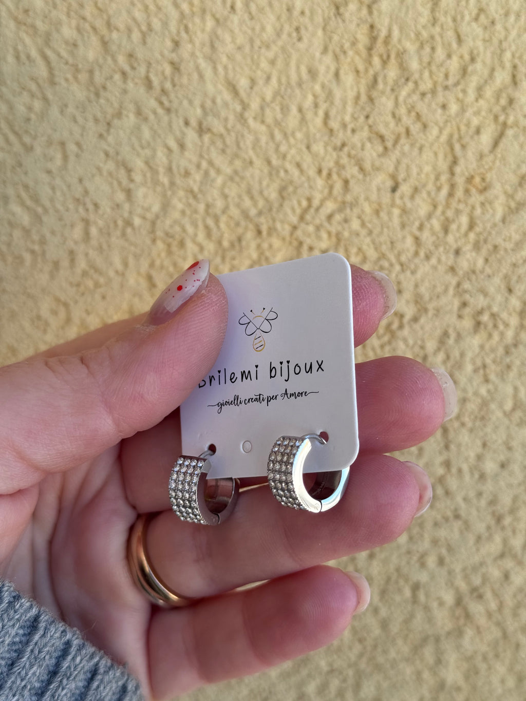 Orecchini Lollipop strass