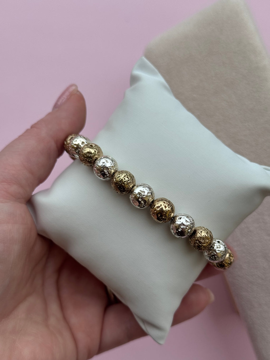Bracciali sfere martellate