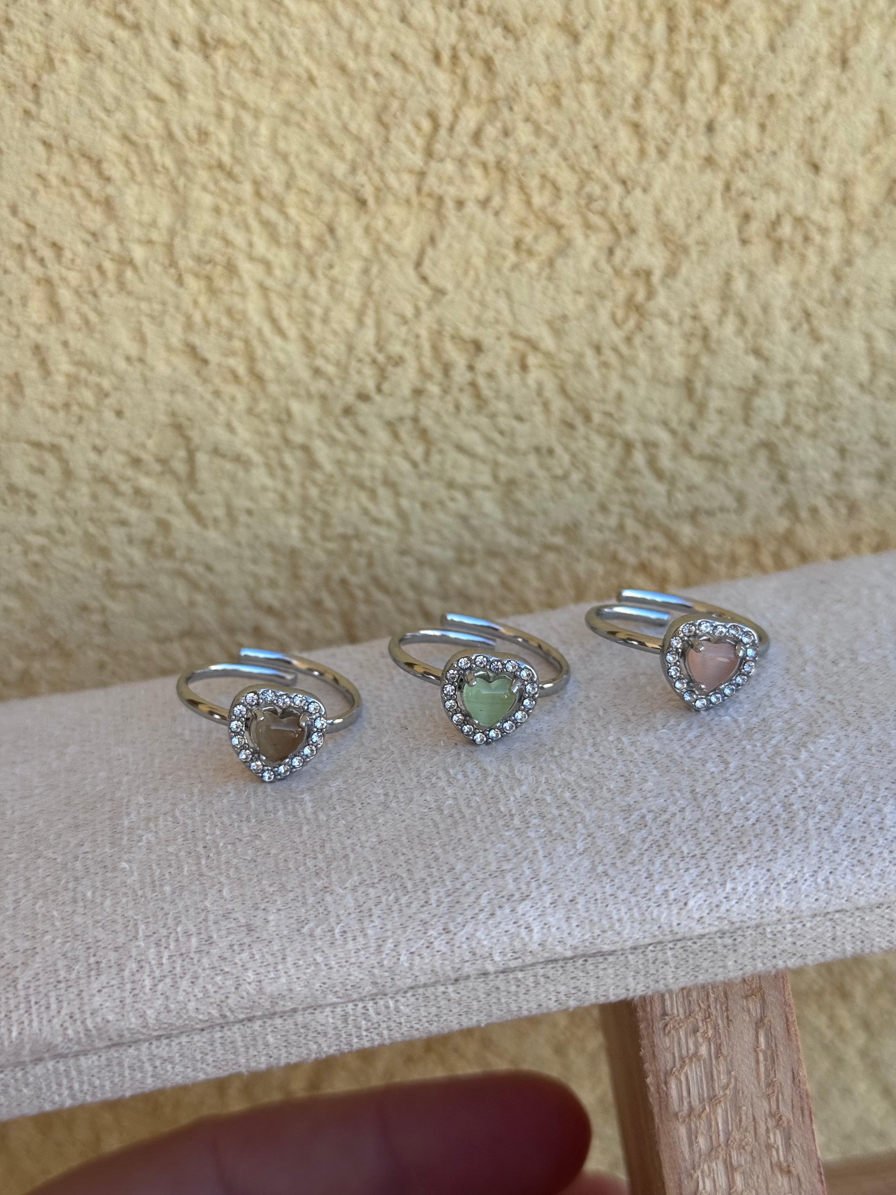 Anello cuore prezioso