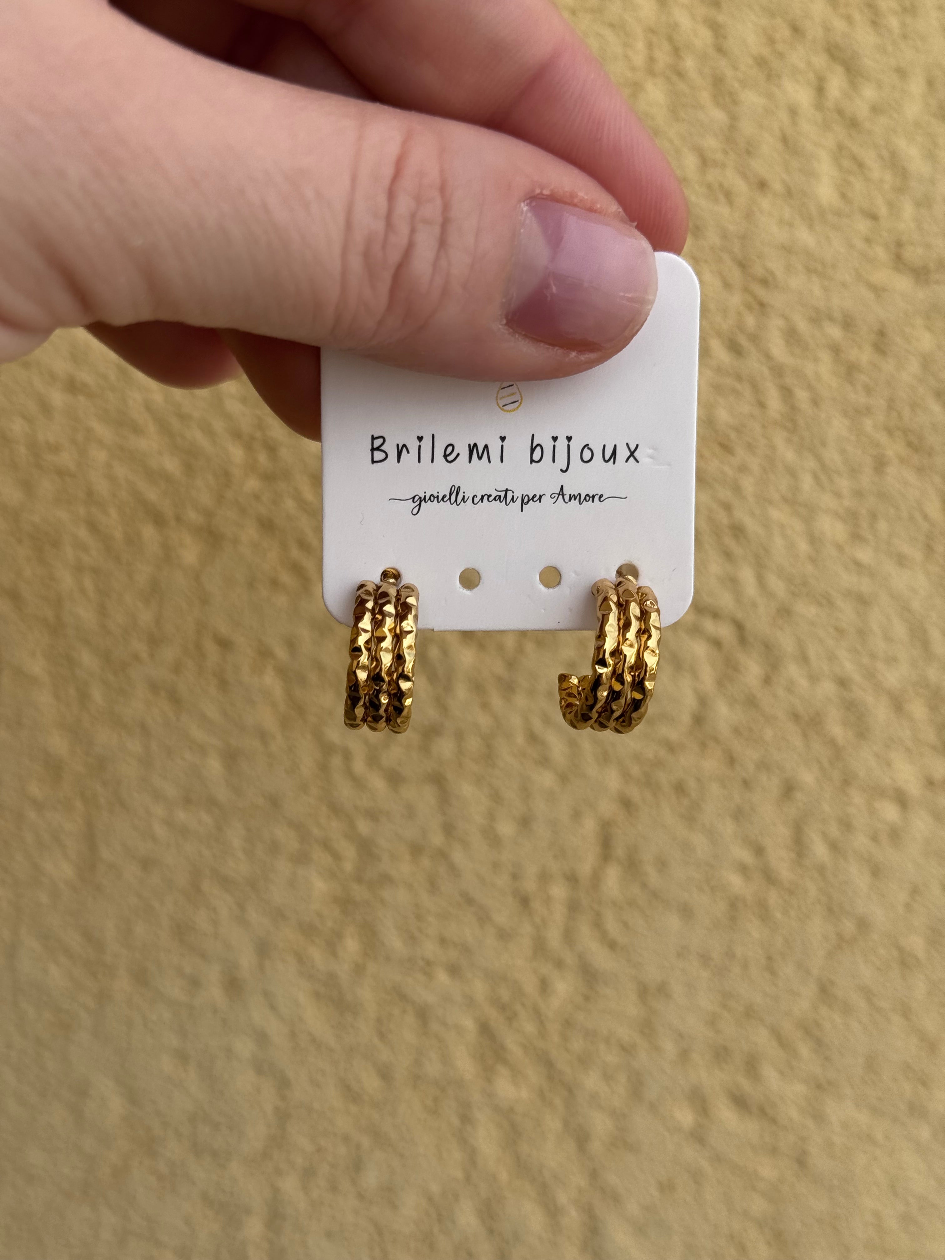 Orecchini doppio brill