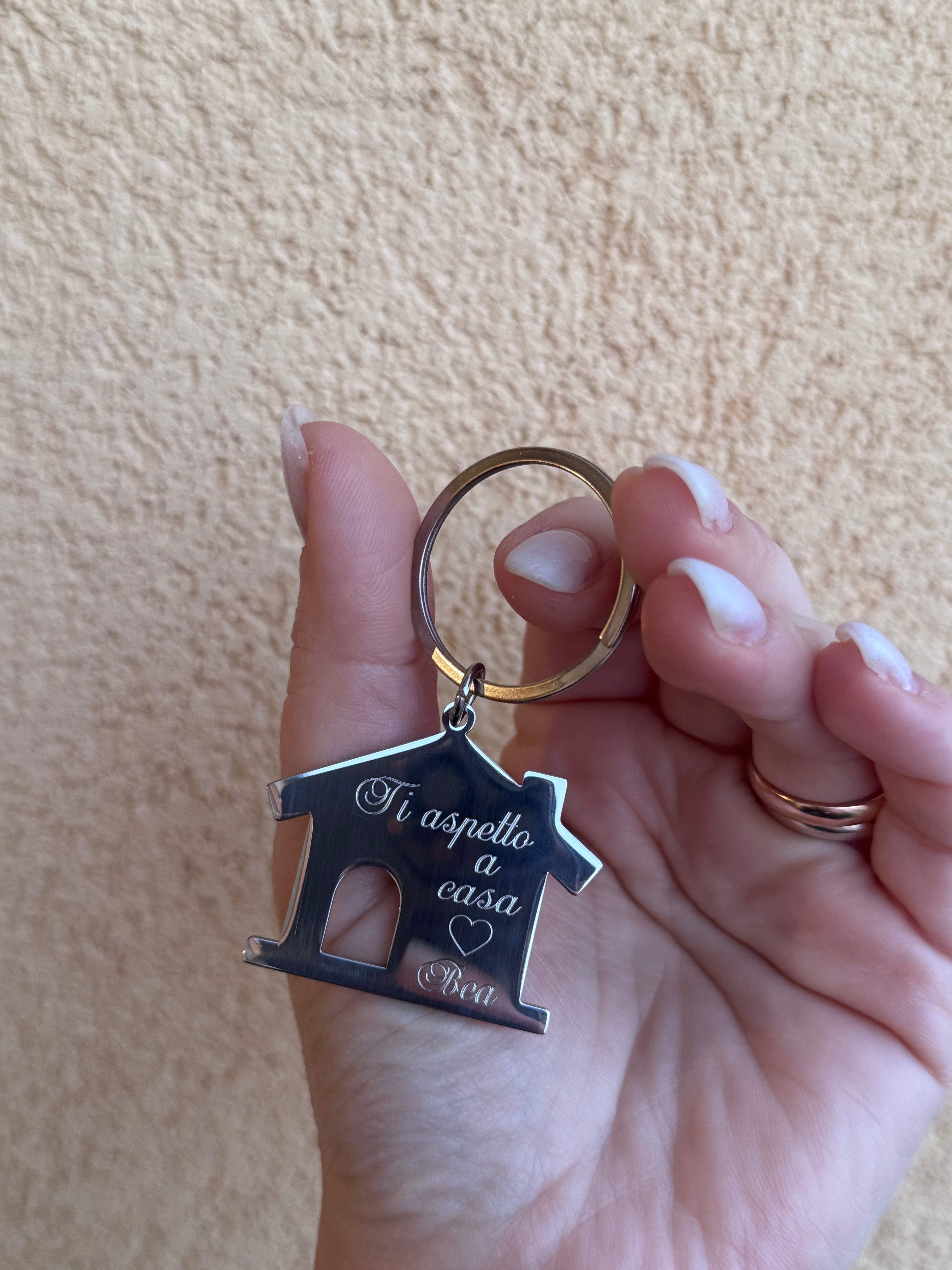 Portachiavi casetta personalizzabile