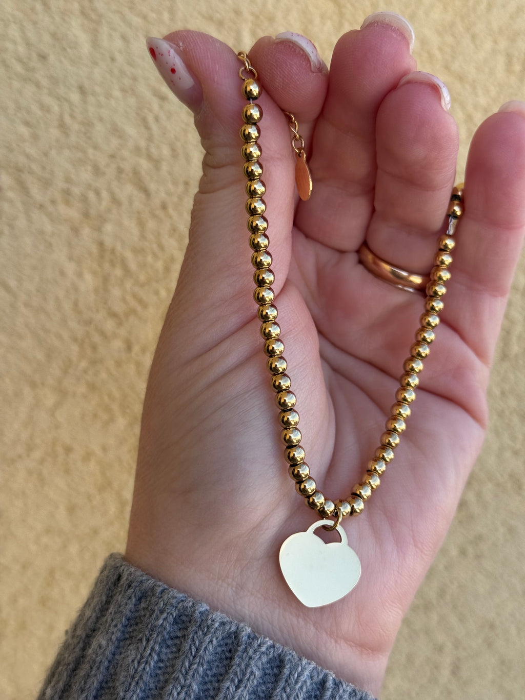 Bracciale sfere di cuore