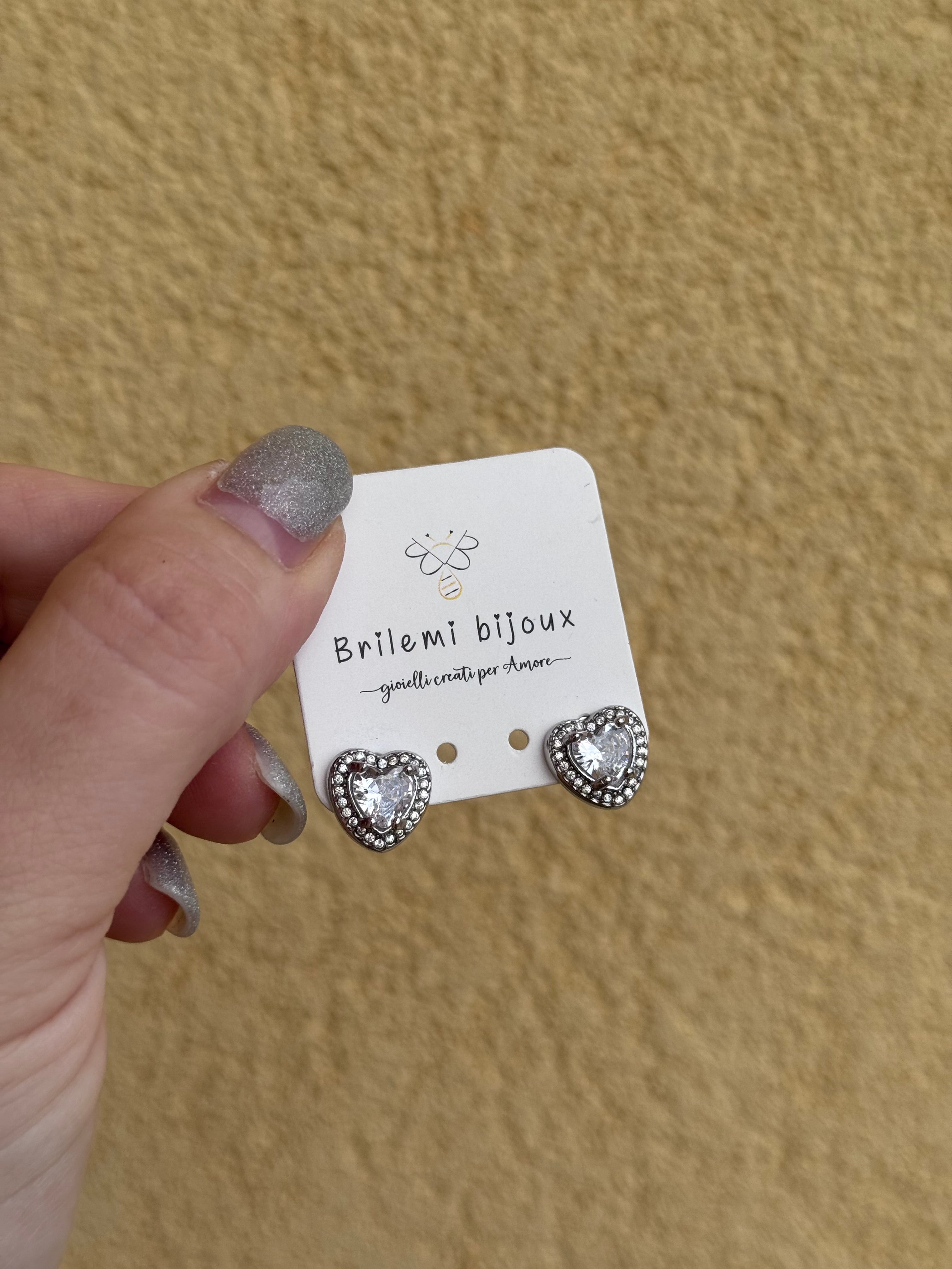 Orecchini cuore prezioso