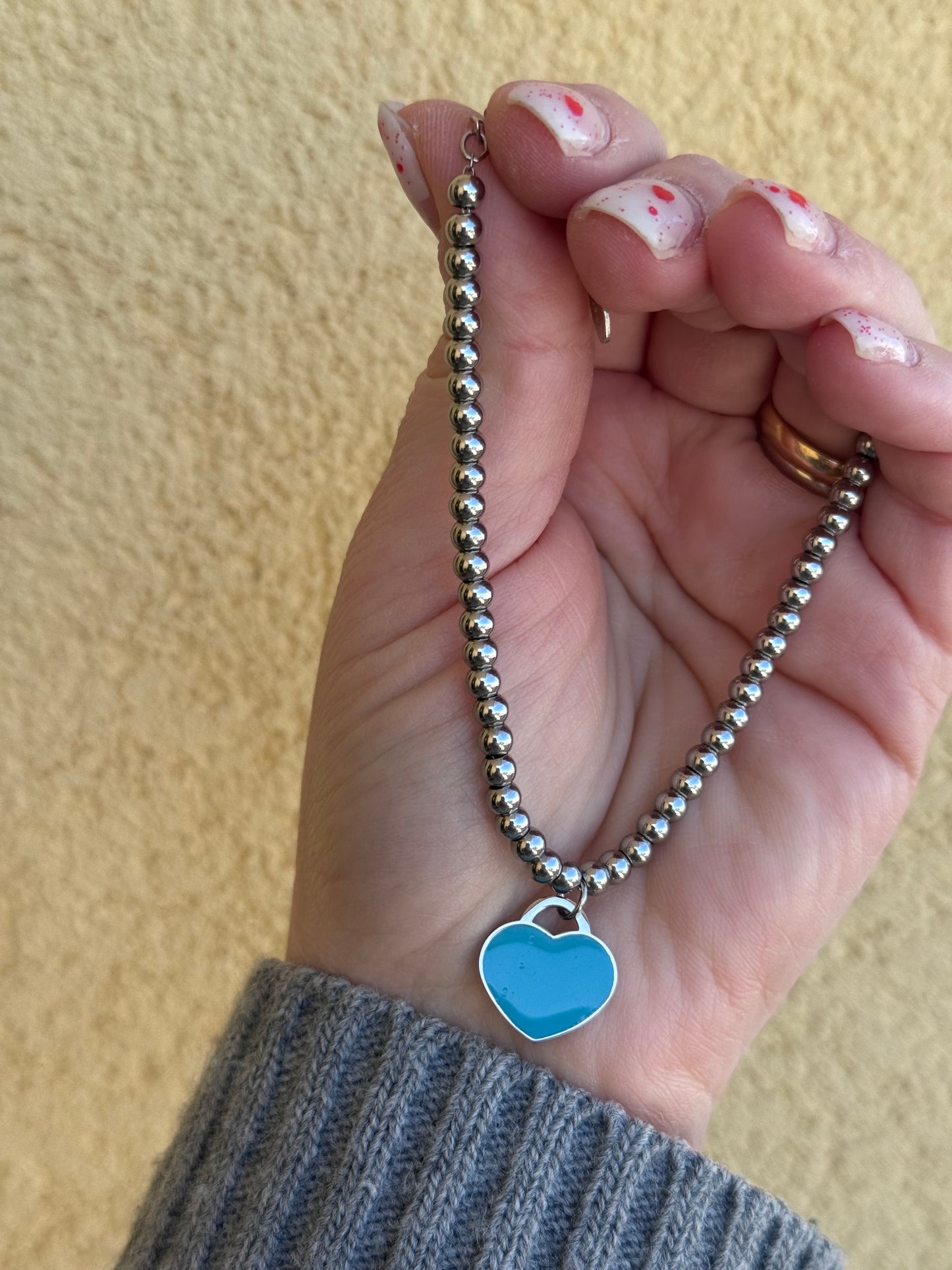 Bracciale sfere di cuore