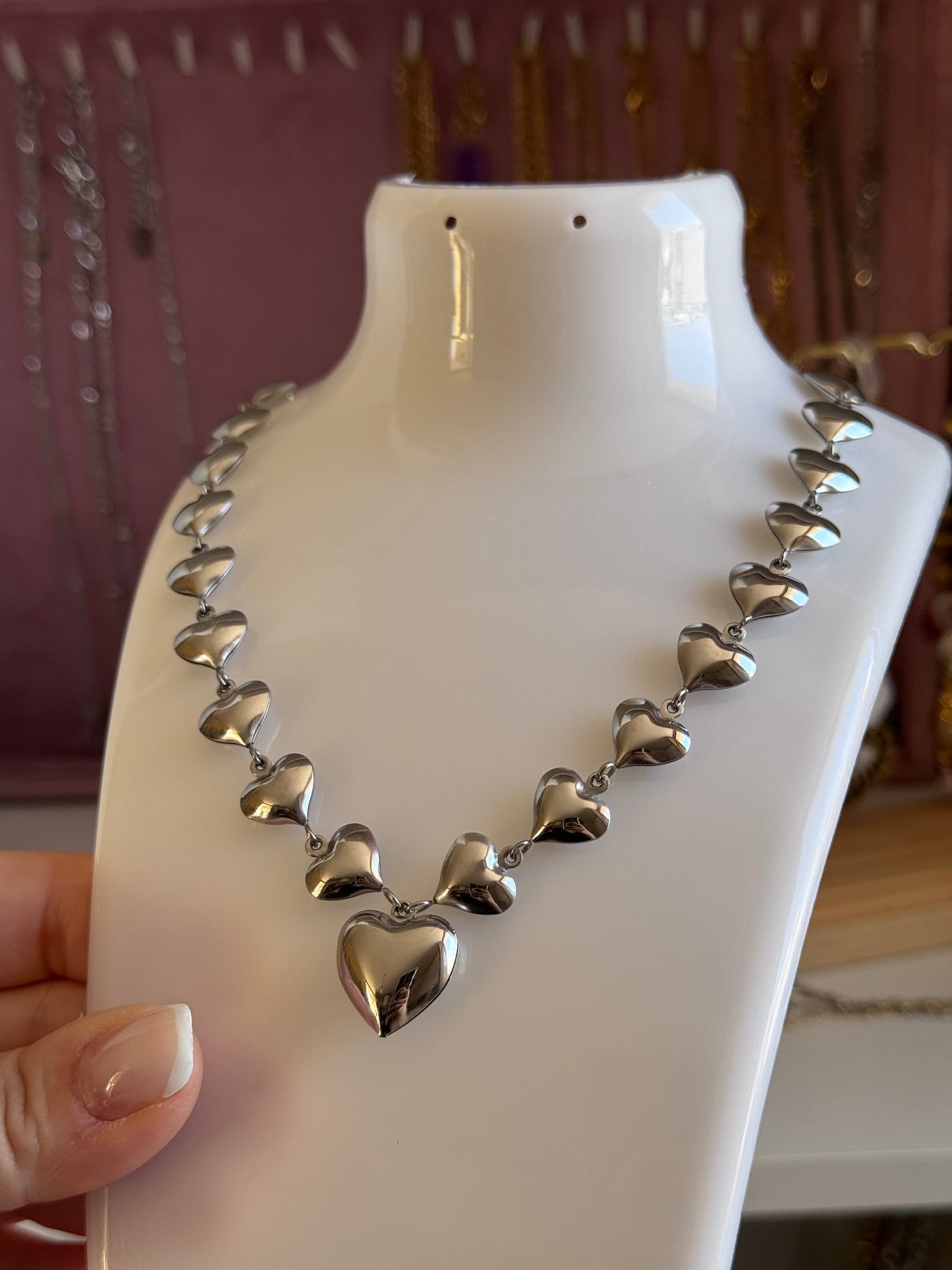 Collana cuori Medium sonagli