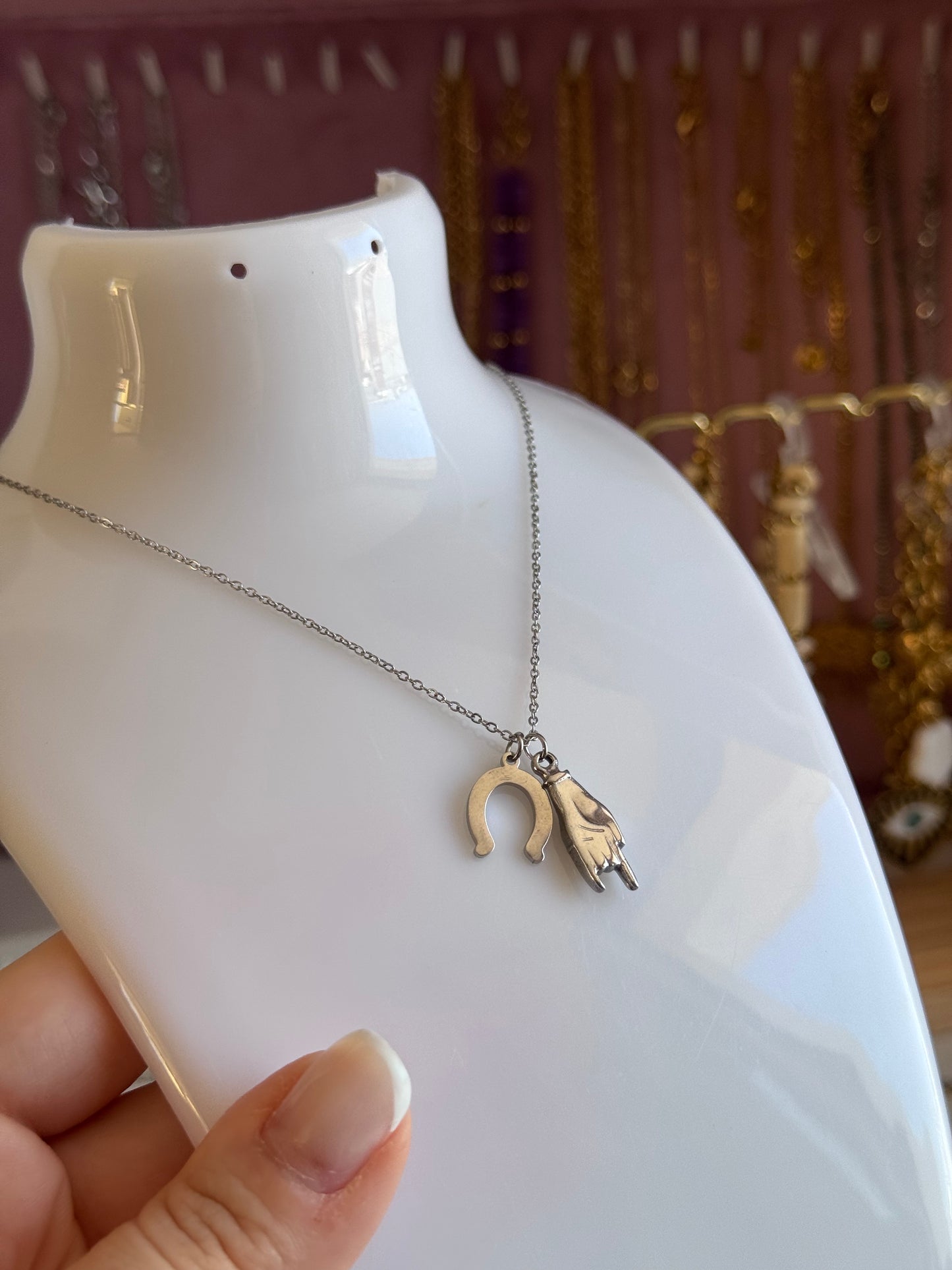 Collana duo fortunato