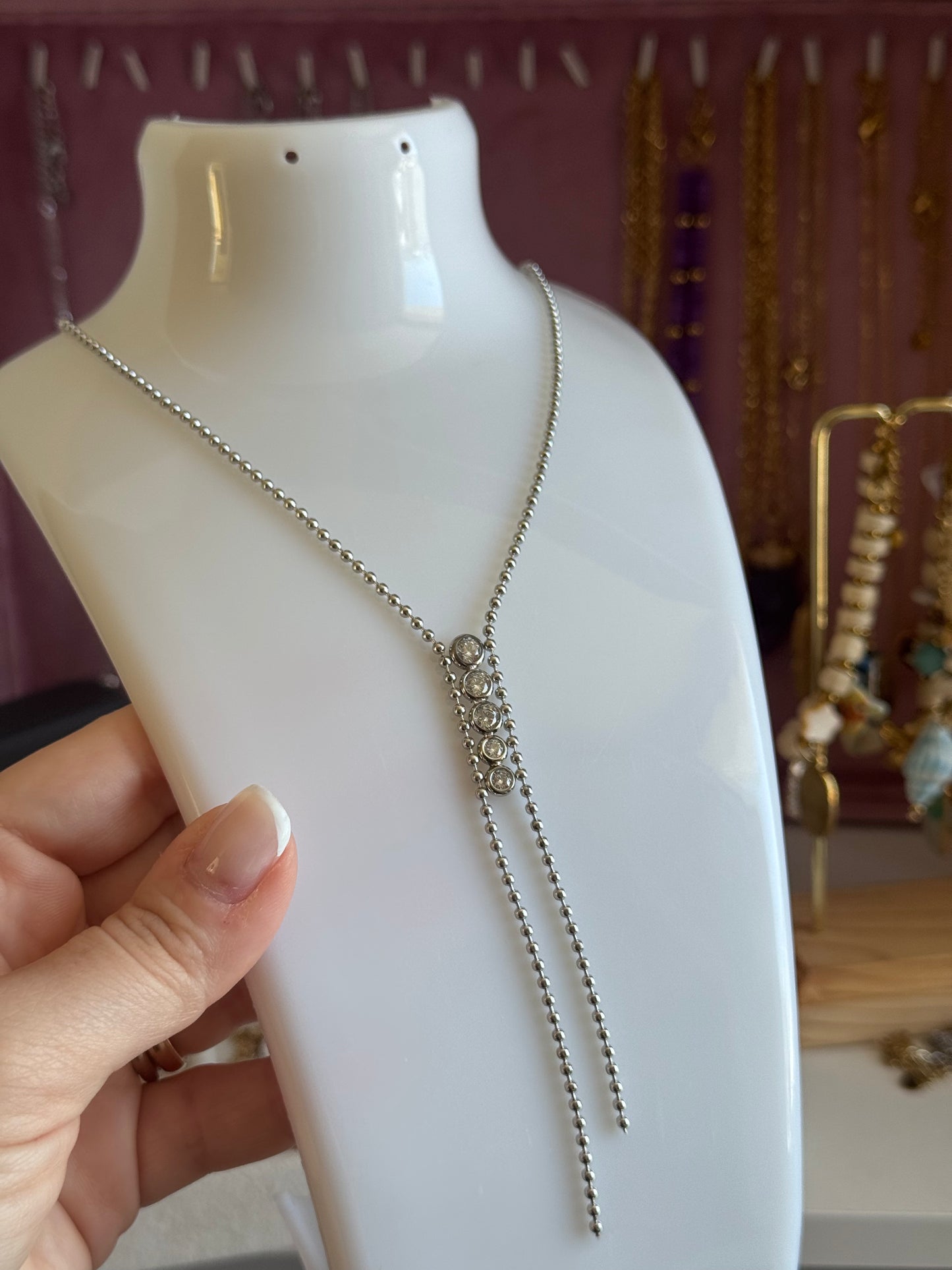 Collana preziosa cascata