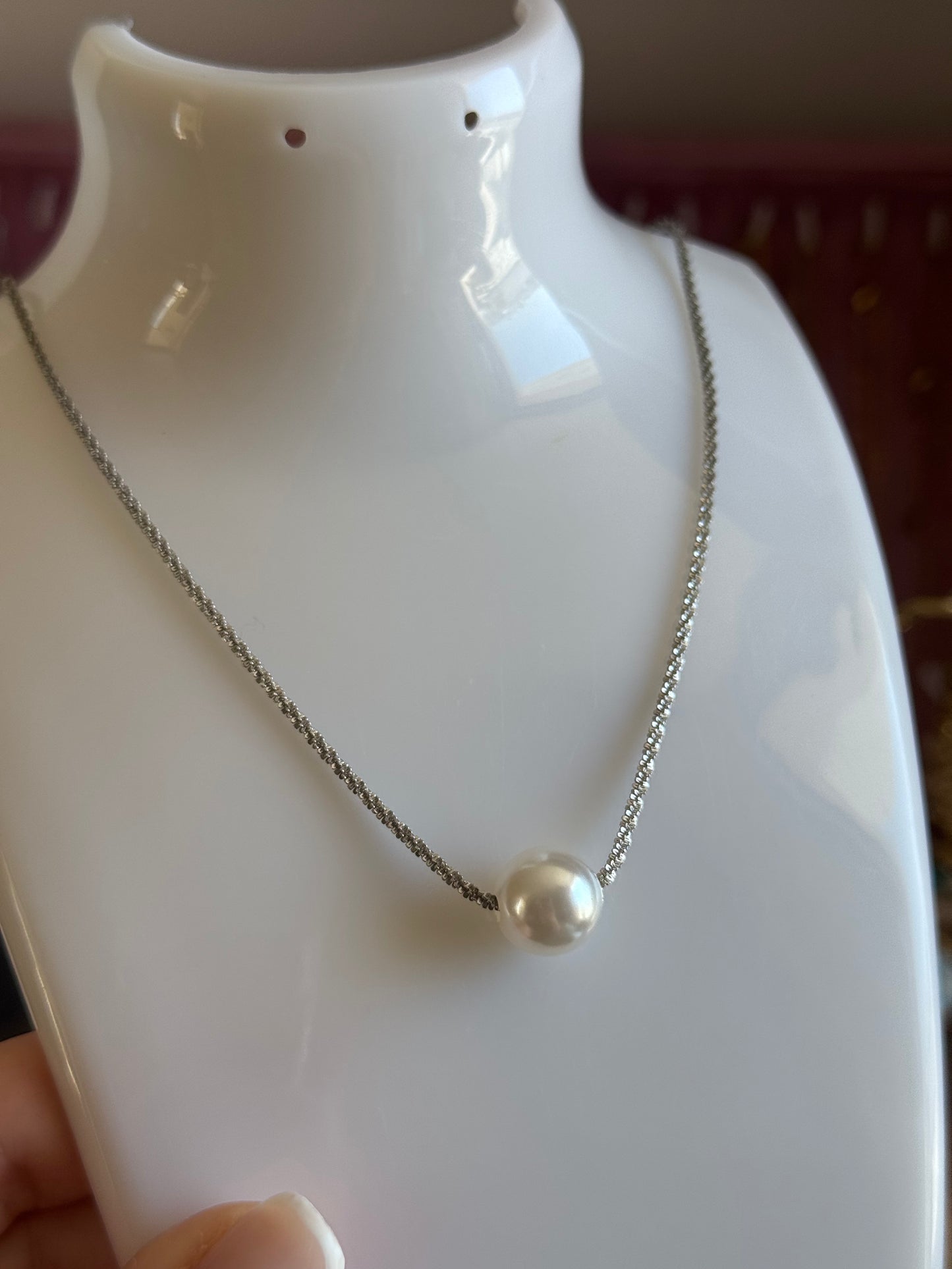Collana sfera brillante