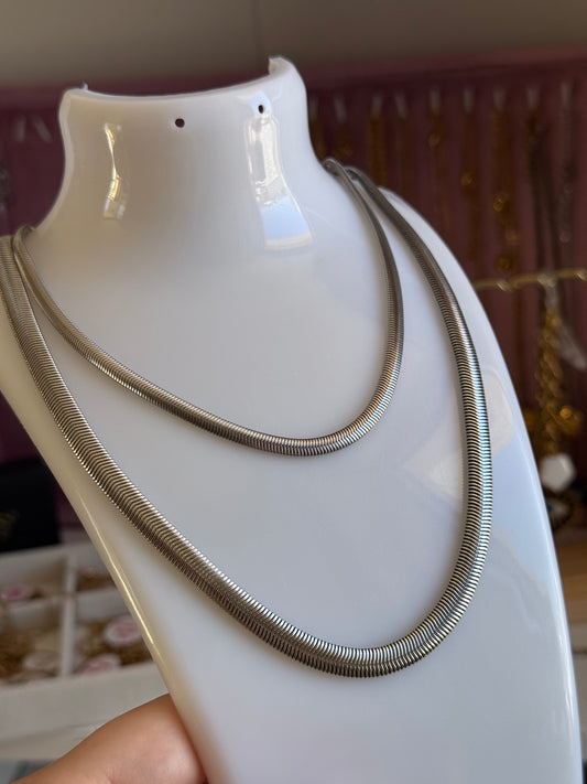 Collana snake effetto tubolare