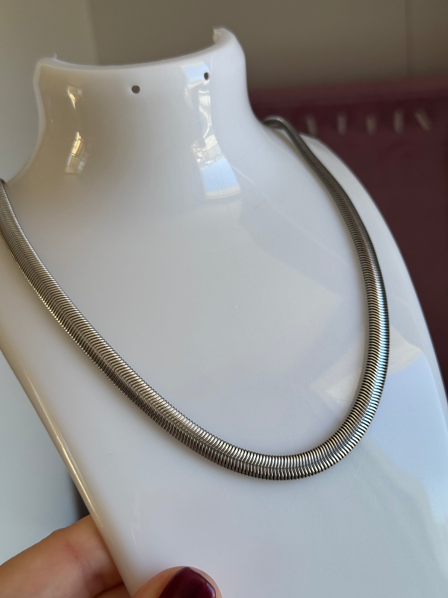 Collana snake effetto tubolare