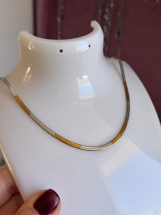 Collana snake bicolore 3mm