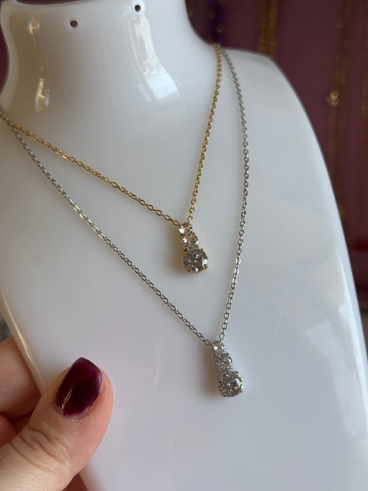 Collana Luxury strass sferici
