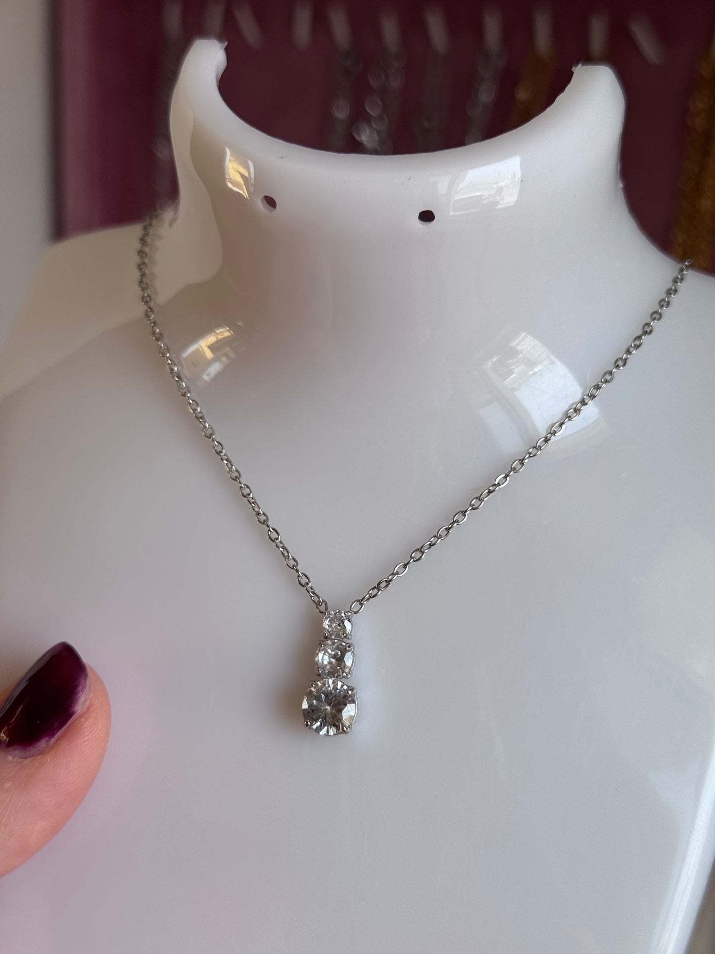 Collana Luxury strass sferici