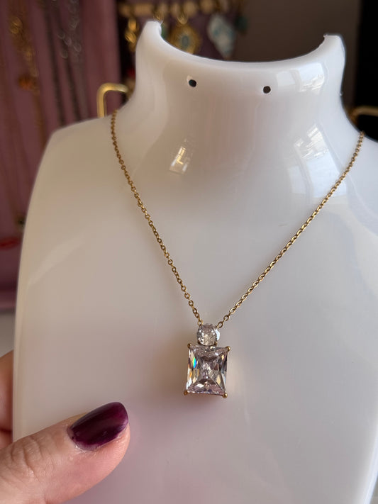 Collana quadrotto prezioso