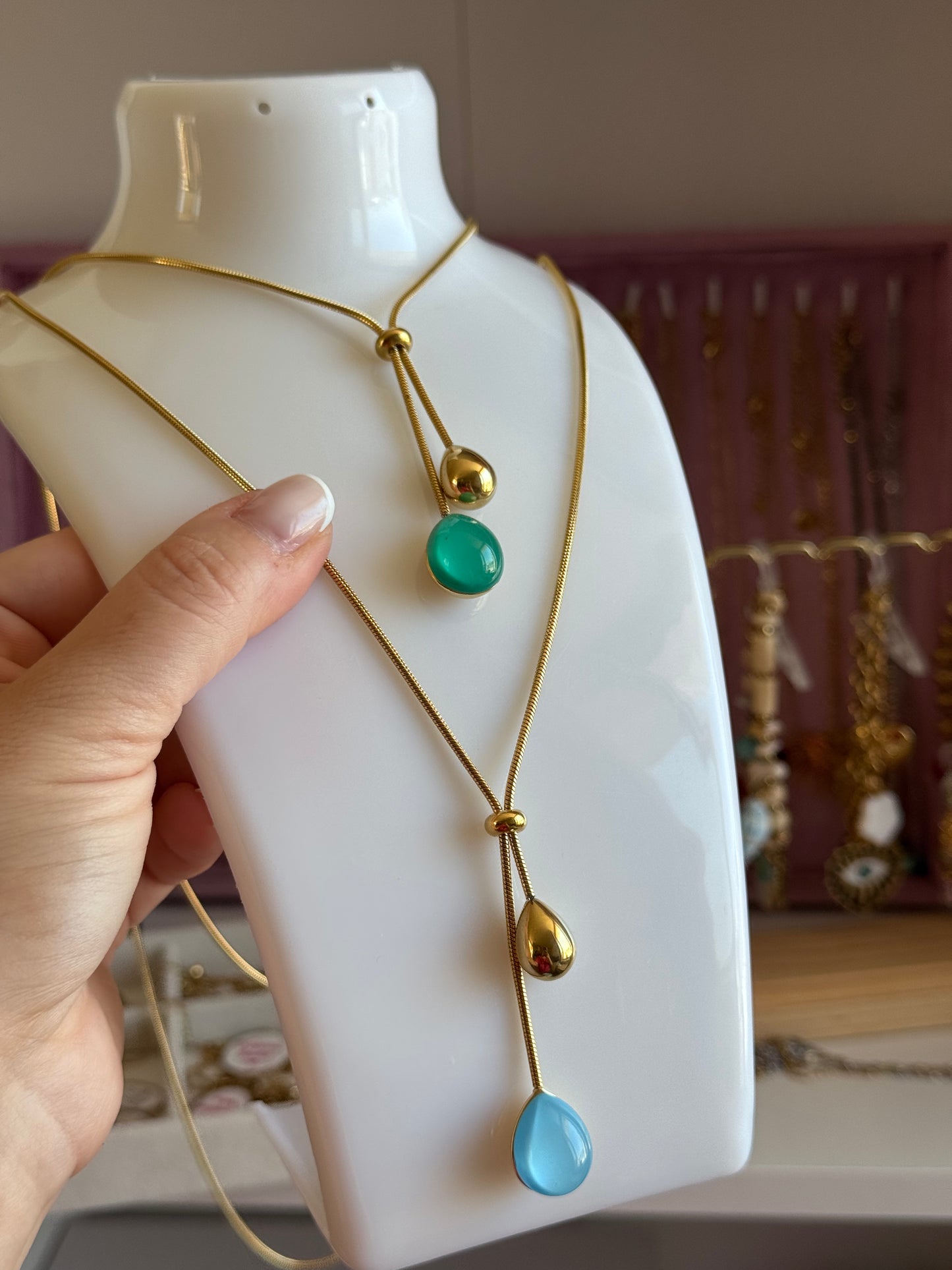 Collana sfere sali e scendi