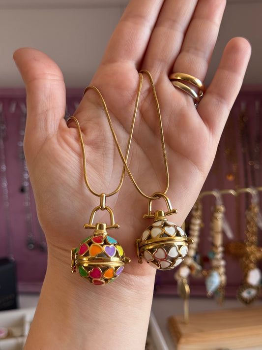 Collana chiama angeli cuoricini