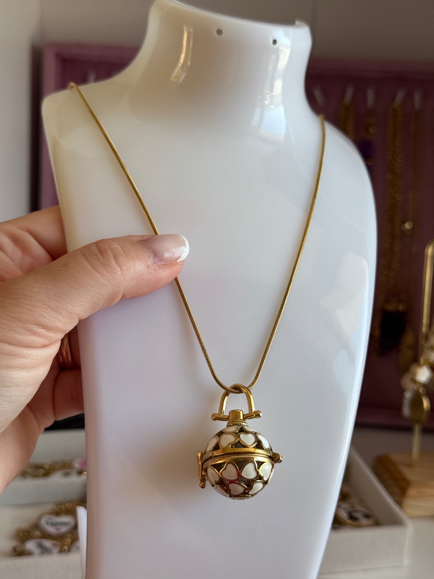 Collana chiama angeli cuoricini