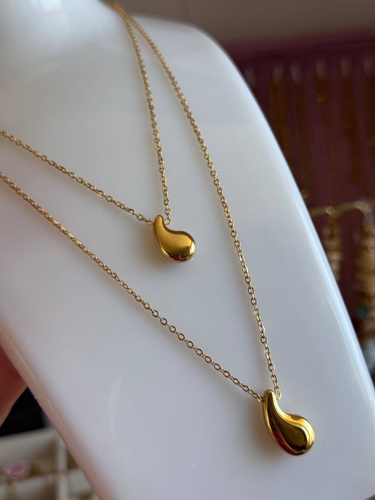 Collana doppio giro di goccioline