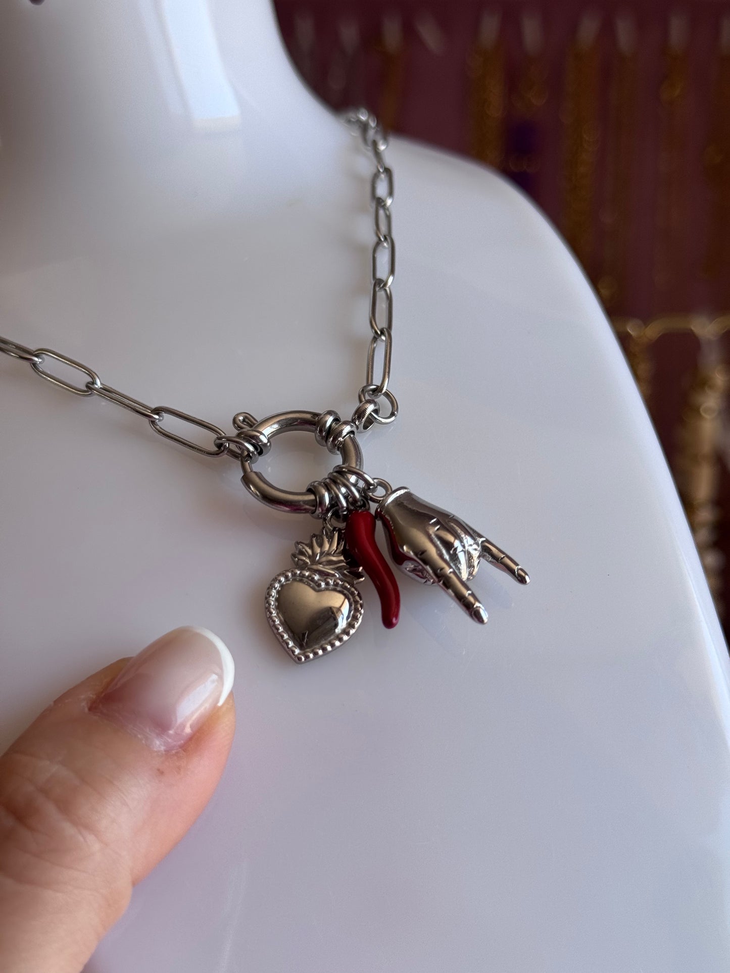 Collana scaramantica 🤘♥️🌶️